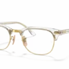 Ray-Ban RB5154 Clubmaster Optics Eyeglasses with Transparent Frame