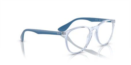 Ray-Ban RB7046 Erika Optics Eyeglasses with Transparent Light Blue Frame